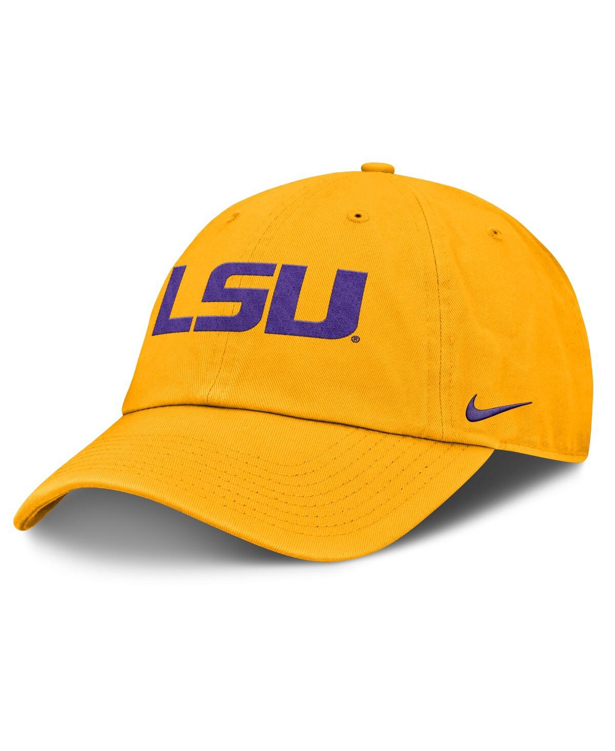 Nike Lsu Tigers Primetime Club  Men's College Adjustable Hat In Gold