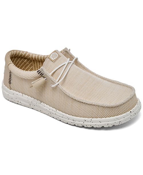 alfani Hey Dude Men's Wally Stretch Slip-On Casual Moccasin Sneakers from Finish Line Brands