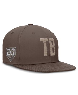 Nike - Men's Brown Tampa Bay Rays True Statement 20th Anniversary Performance Fitted Hat
