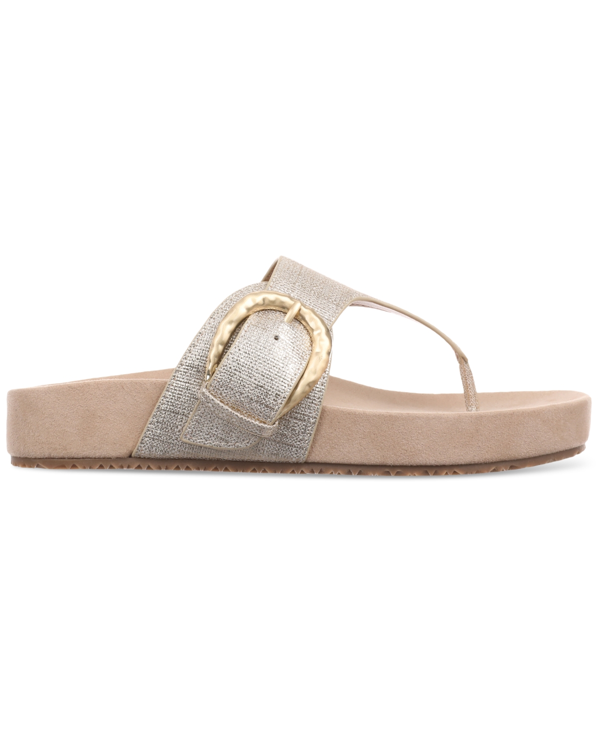 Style & Co Women's Zayaa Flat Sandals, Exclusively At Macy's In Platino