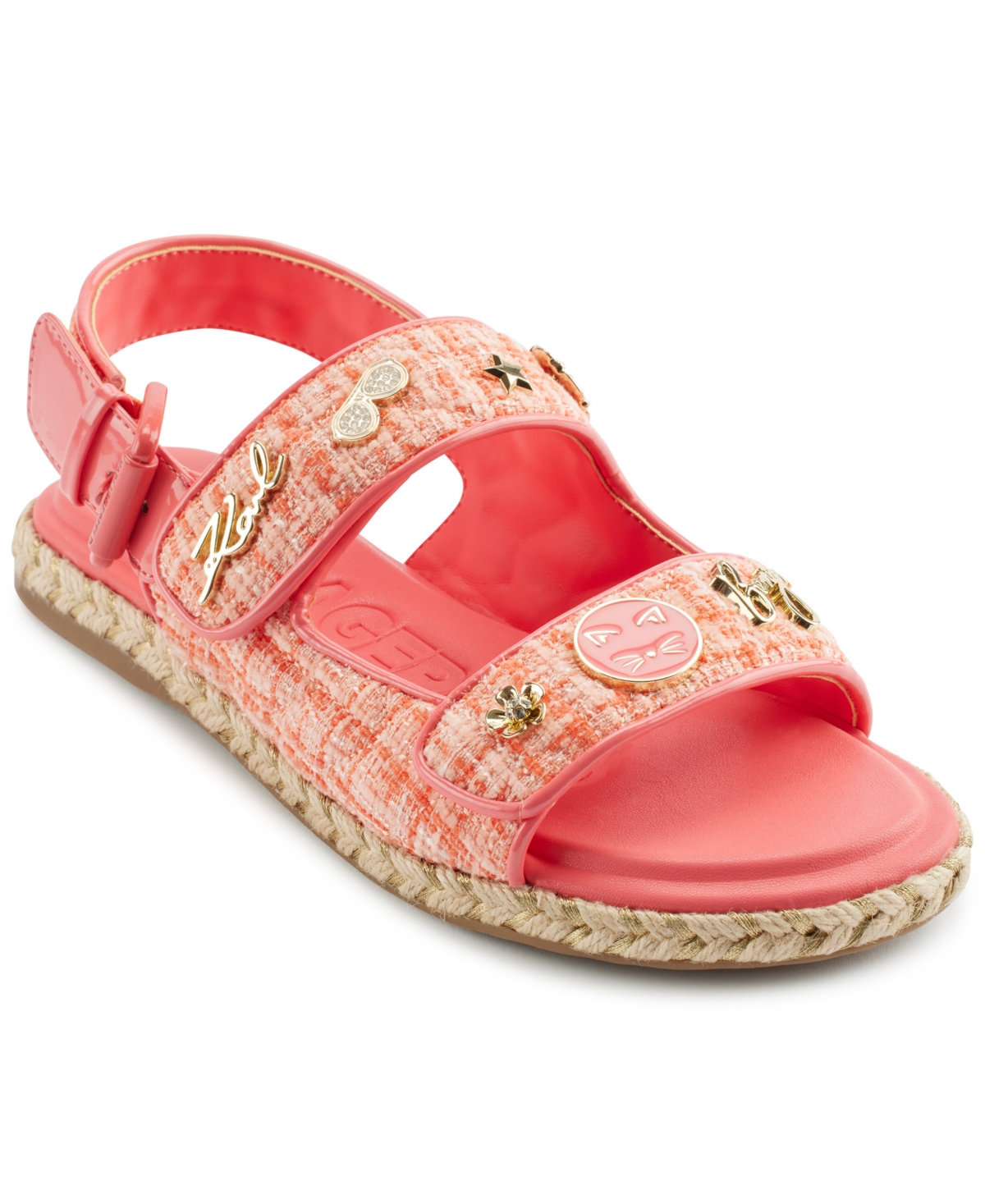 Karl Lagerfeld Paris Charlay Slingback Sandal In Sunset Coral