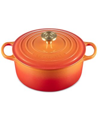 Signature 4.5-Qt. Flamme Dor&eacute;e Round Dutch Oven with Crucible Knob - 100th Anniversary Edition