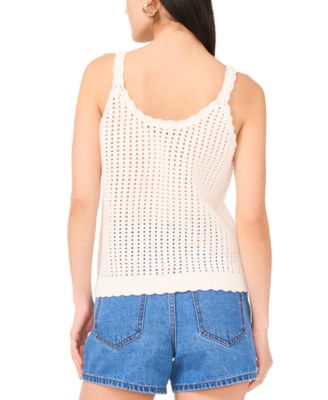 Women's Pointelle Knit Tank Top