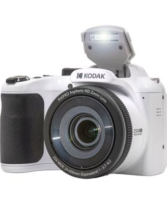 PIXPRO Astro Zoom AZ255 16MP Full HD 3" LCD Screen Digital Camera, White