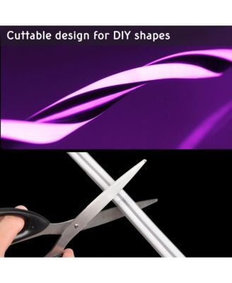 150FT Remote Control & APP AC 110V IP65 Waterproof Music Sync Dimmable Cuttable DIY DEL-D150R RGB Neon Rope Lights