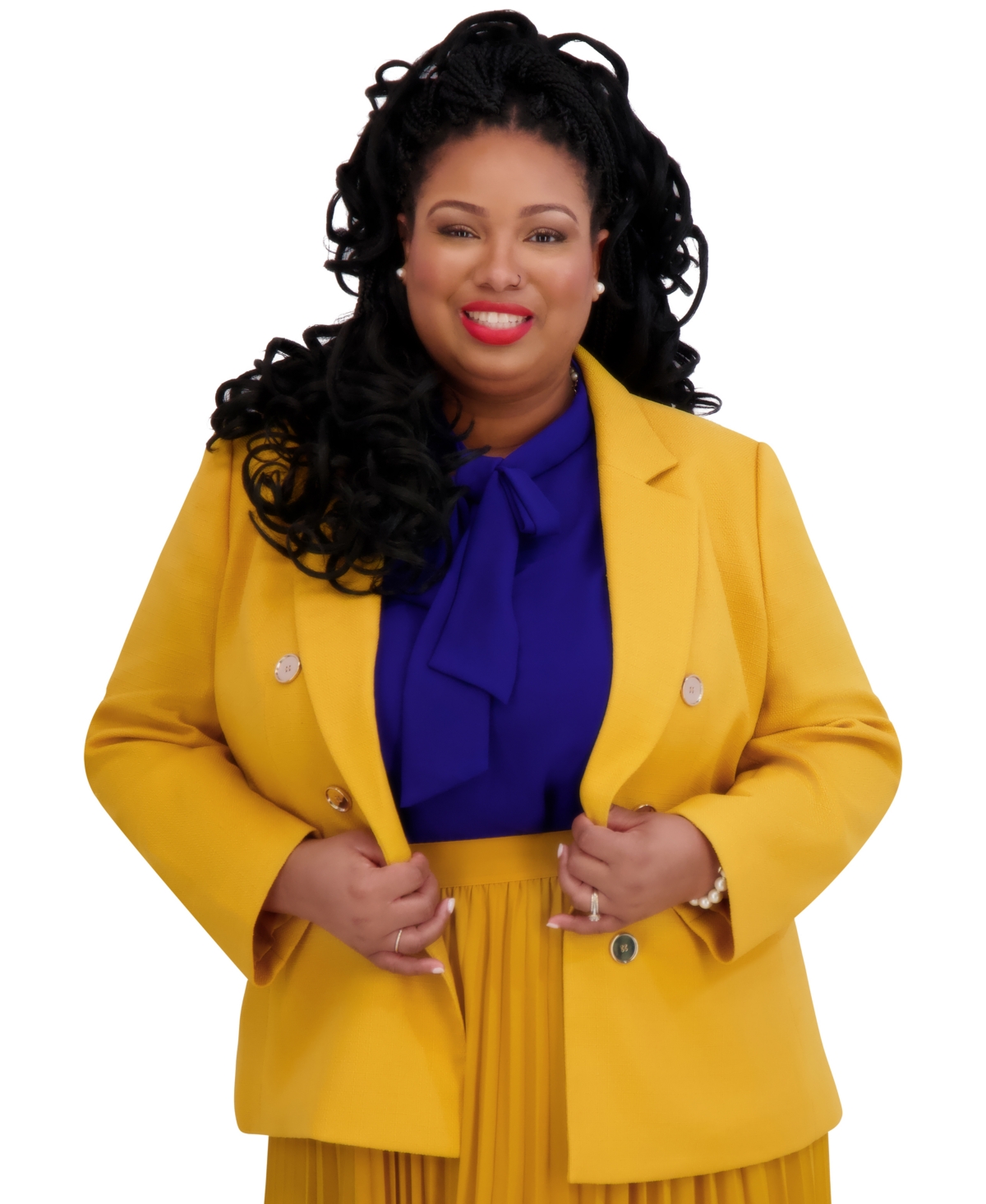 Kasper Women's Faux Double-breasted Blazer, Regular & Plus Sizes In Gold Signature