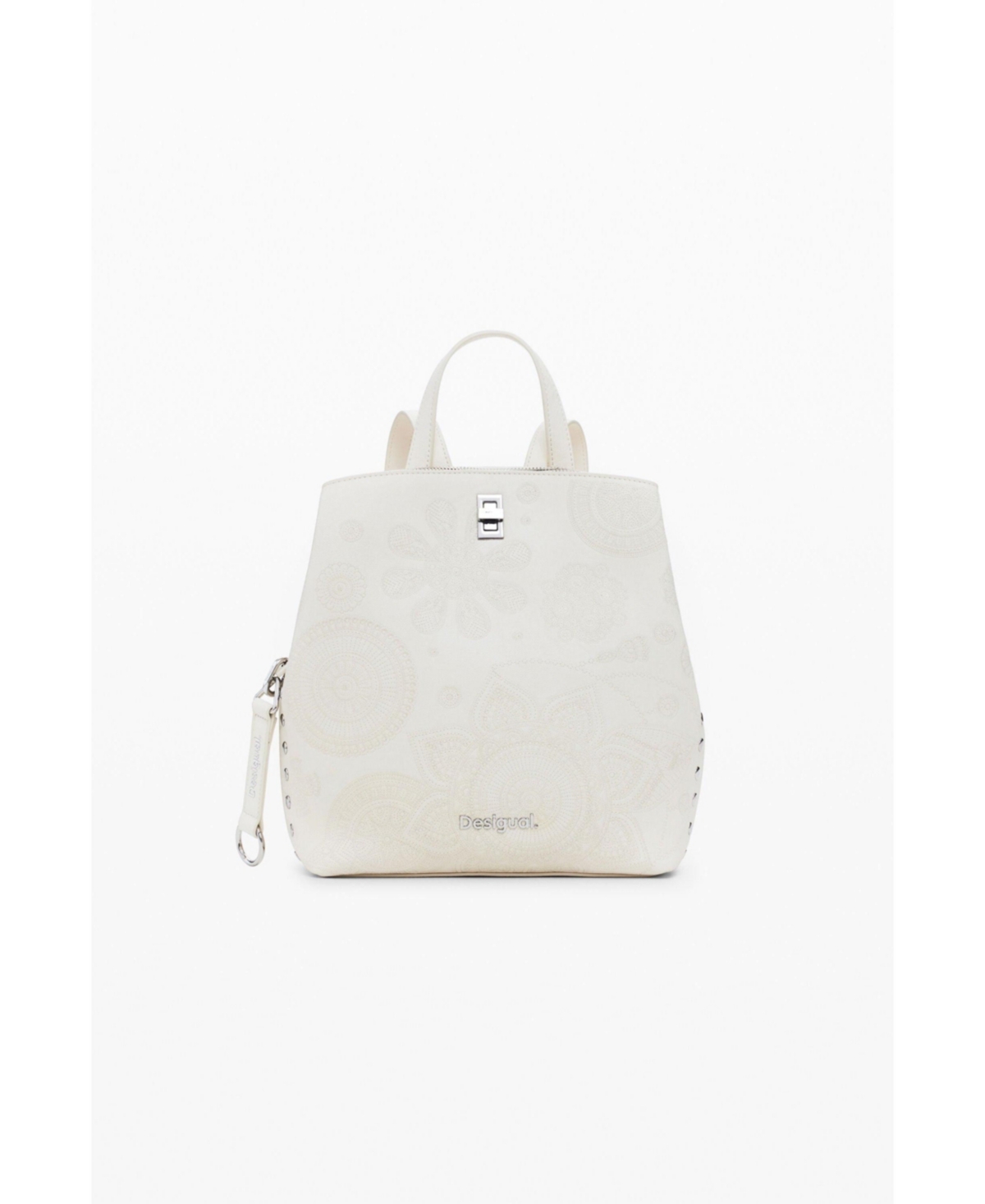 Women's Medium mandala backpack - Light beige