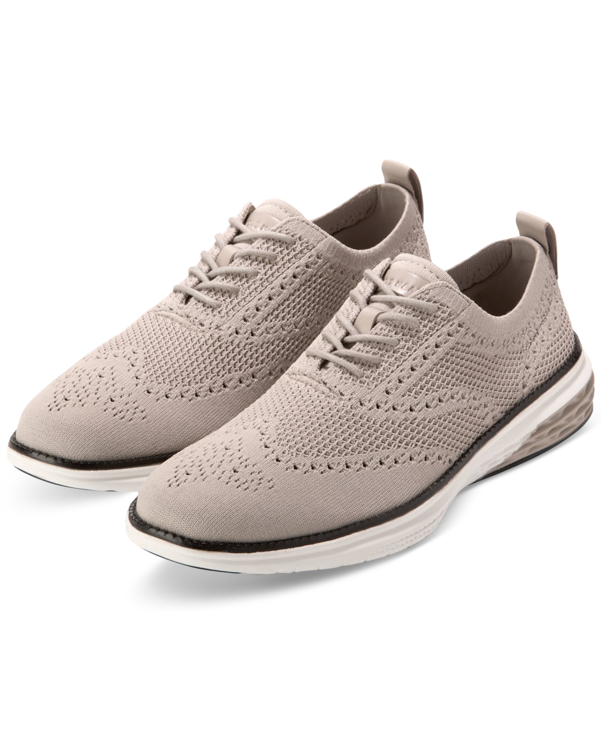 Cole Haan Men's Grand Hurrion Stitchlite Wingtip Oxford Shoes In Dove-paloma Stitchlite