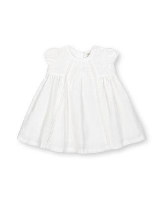 Baby Short Sleeve Special Occasion Linen Pintuck Dress