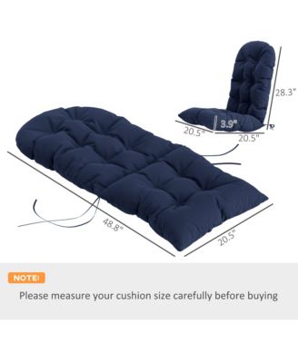 2 PCS Adirondack Cushions, Tufted High Back Patio Chair Cushions