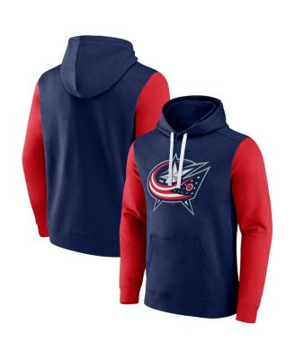 Fanatics - Men's Navy Columbus Blue Jackets Team Pullover Hoodie