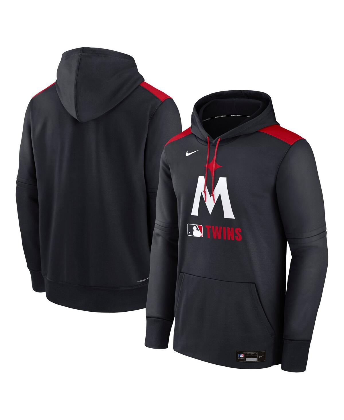 Nike Men's Navy Minnesota Twins Authentic Collection Performance Pullover Hoodie