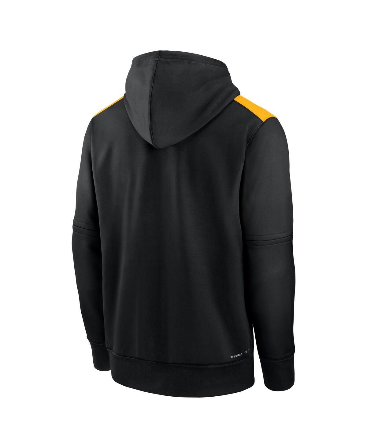 Nike Men's Pittsburgh Pirates Authentic Collection  Therma Mlb Pullover Hoodie In Black