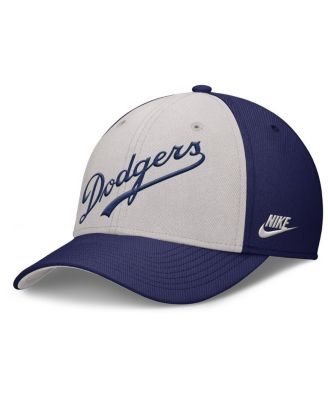 Men's Navy/Gray Brooklyn Dodgers Rise Swoosh Performance Flex Hat