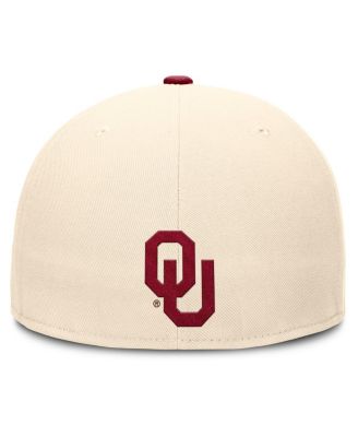 Men's Natural Oklahoma Sooners Primetime True Performance Fitted Hat