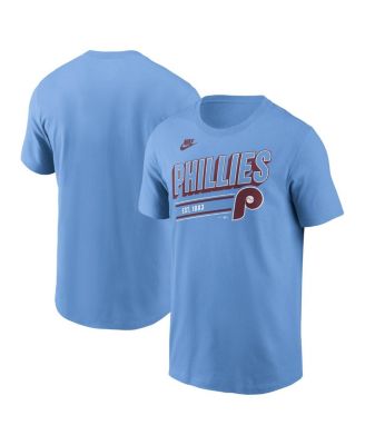 Nike - Men's Light Blue Philadelphia Phillies Cooperstown Collection Retro T-Shirt