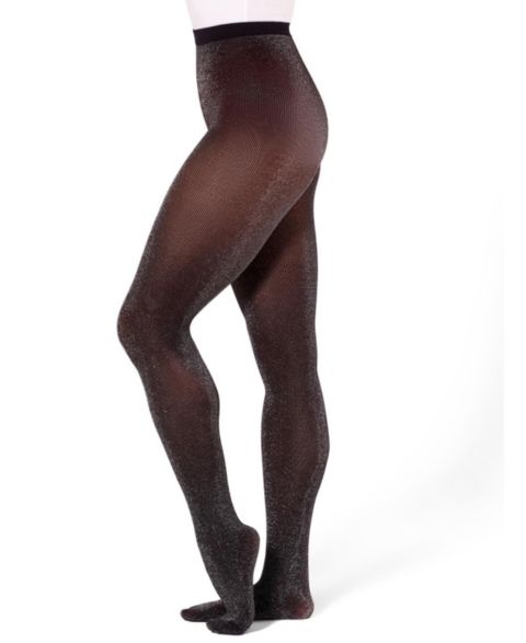 Женские блестящие колготки Capezio Professional, цвет: Чёрный