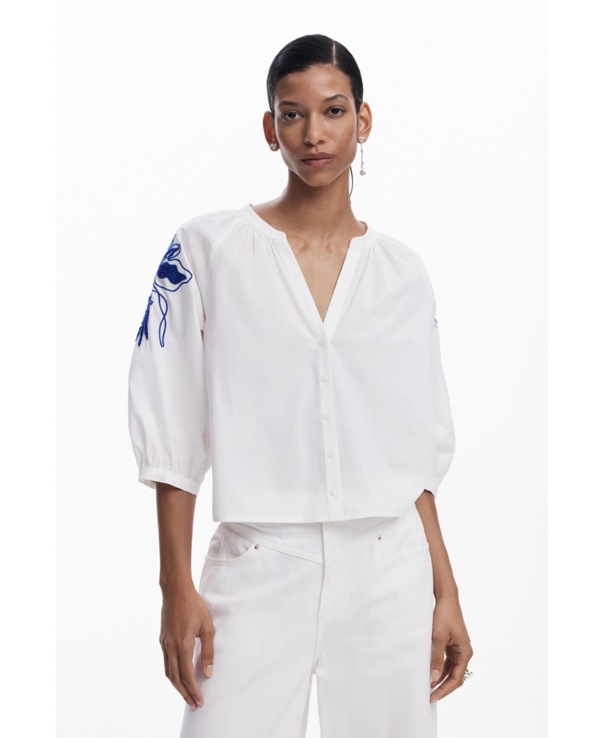 Women's Peasant blouse - White