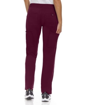 Plus Size Scrubs Mid Rise Six Pocket Active Yoga Scrub Pants