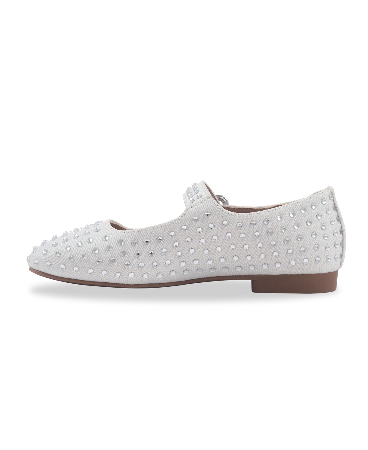 Sam Edelman Little And Big Girls Maeve Michaela Mary Jane Flat In White