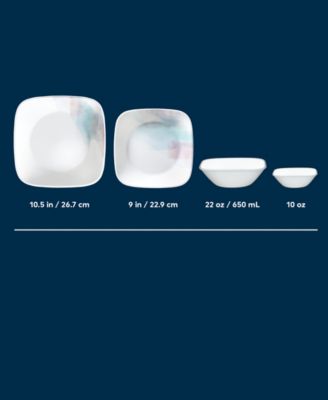 Aquarello 16 Pc. Dinnerware Set, Service for 4