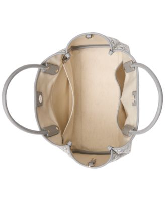 Flower Jacquard Tote Bag 