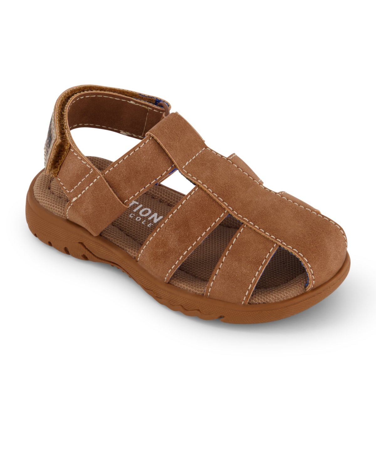 Kenneth Cole Reaction Kids' Little And Big Boys Benjamin Casey Hook And Loop Sandal