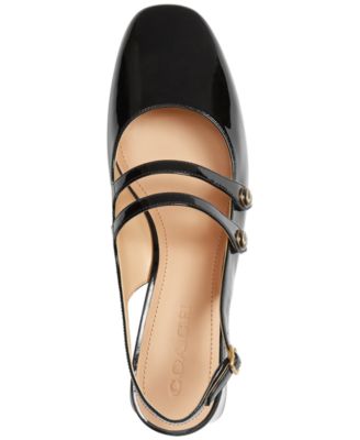 Winley Patent Leather Mary Janes Slingback Pumps