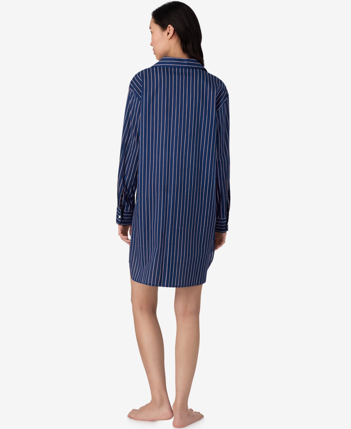 Ralph Lauren Women's Long Sleeve Roll Tab His Shirt Sleepshirt
