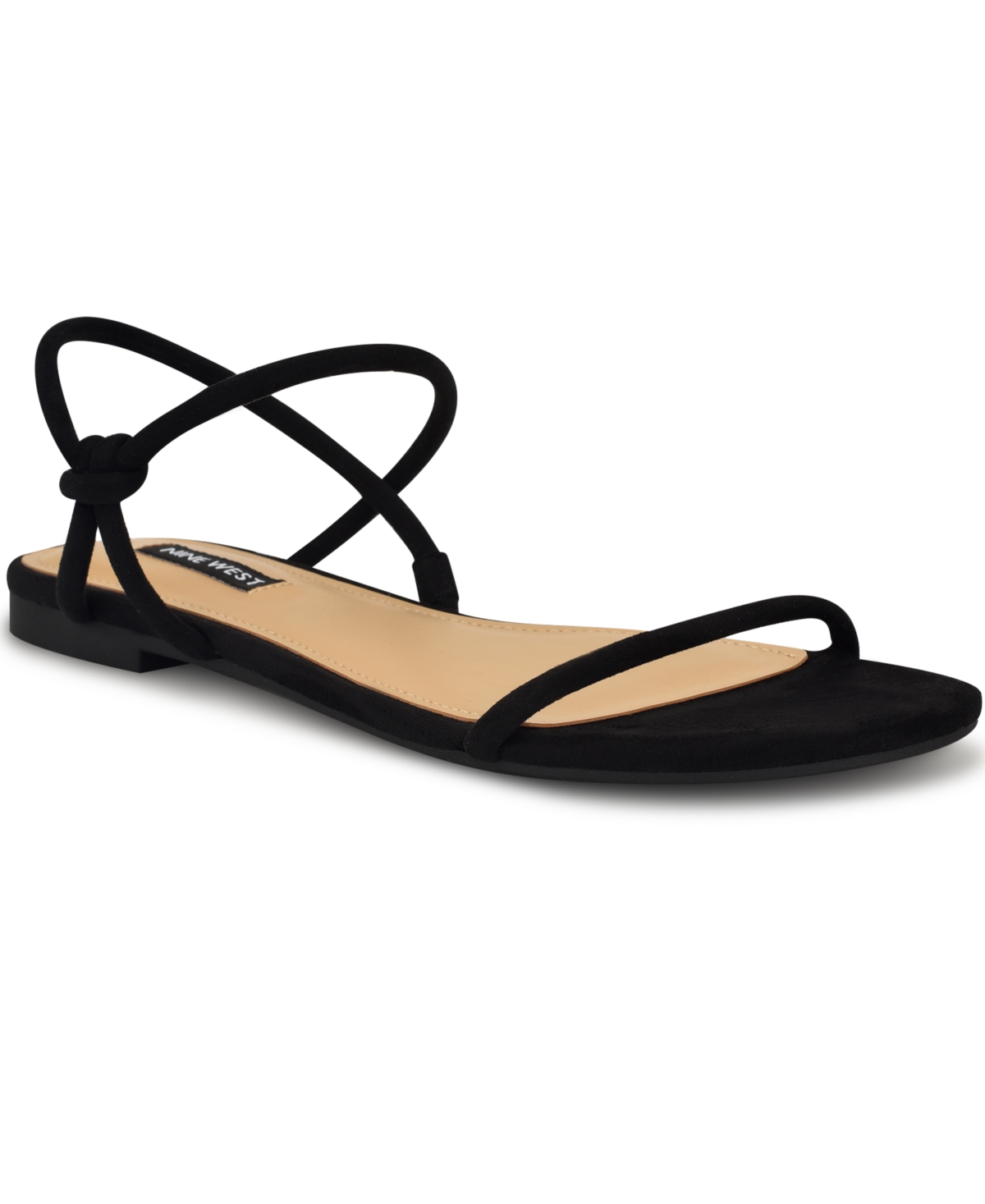 NINE WEST WOMEN'S MAIZY STRAPPY FLAT SLIP-ON SANDALS 