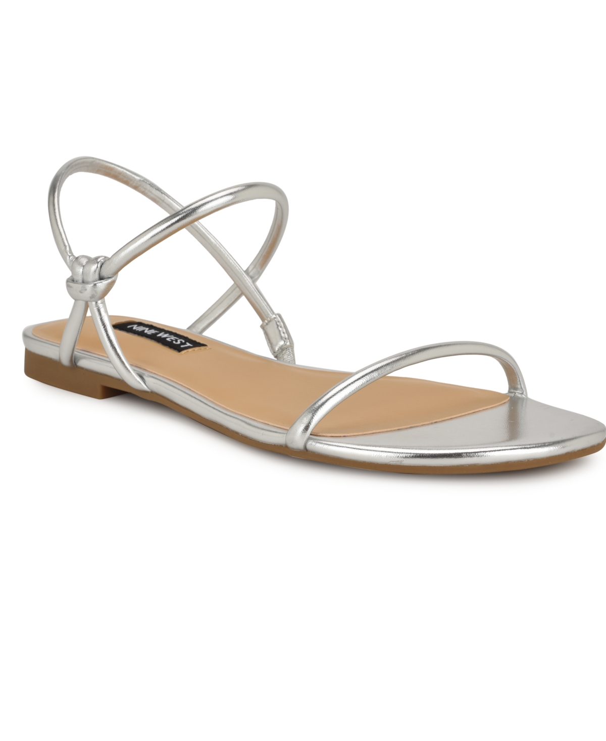 Women's Maizy Strappy Flat Slip-On Sandals - Silver