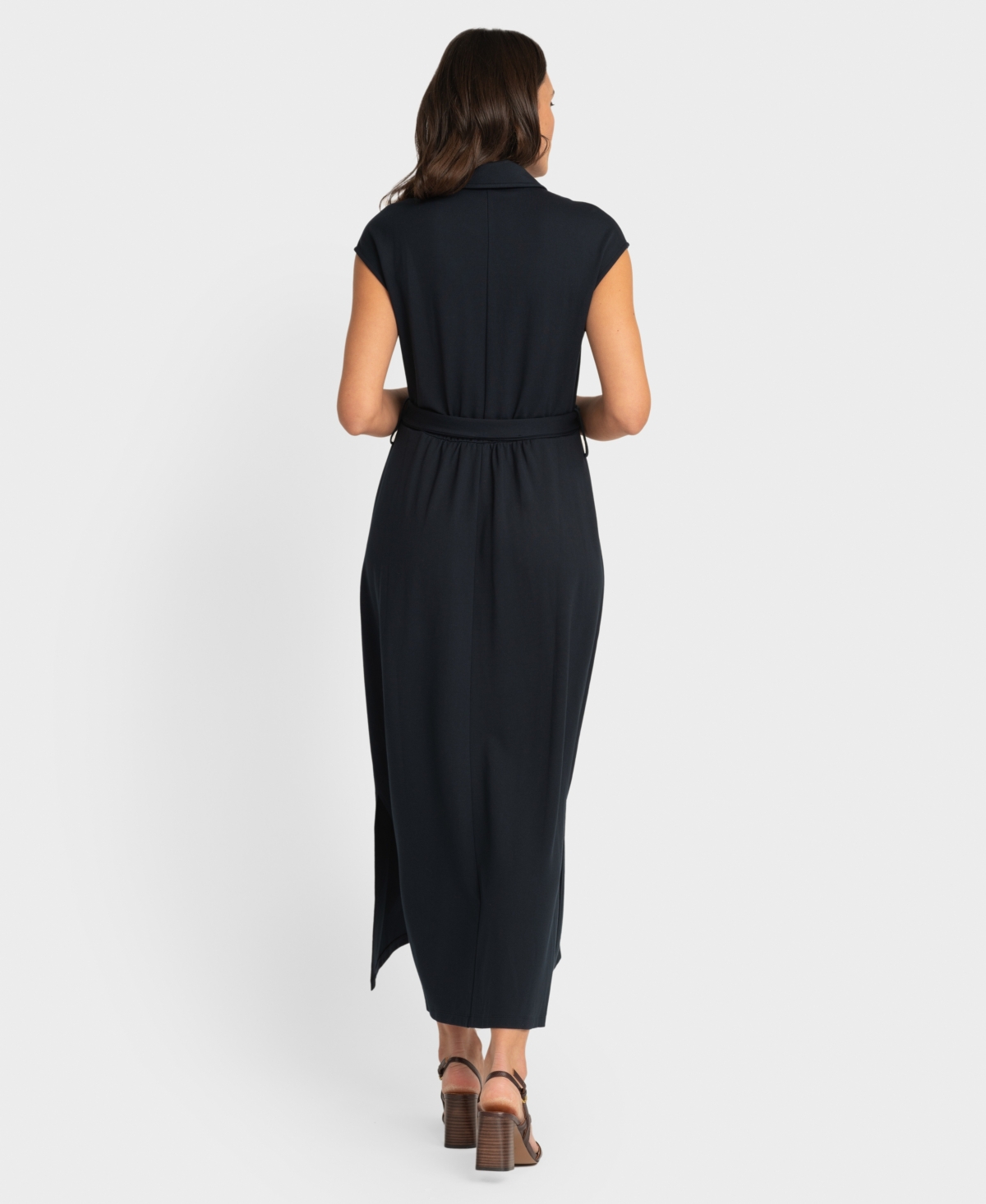 Shop Seraphine Women's Maternity Jersey Dress In Navy
