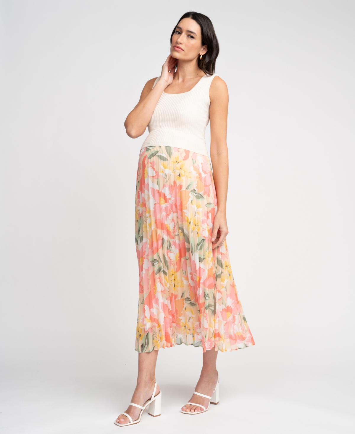 Women's Maternity Nursing Dress - Floral