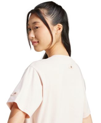 Women's Cotton Logo Slide Crewneck T-Shirt