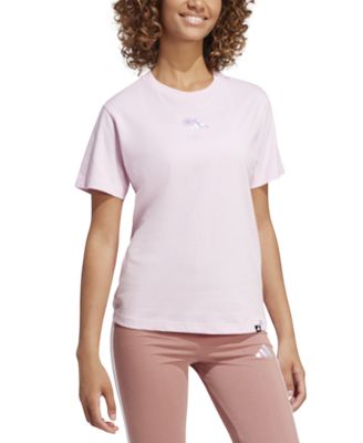 adidas - Women's Cotton Mini Logo Graphic Crewneck T-Shirt