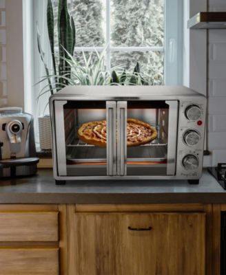 25 Quart French Door Multi-Function Electric Toaster Oven with Rotisserie Set