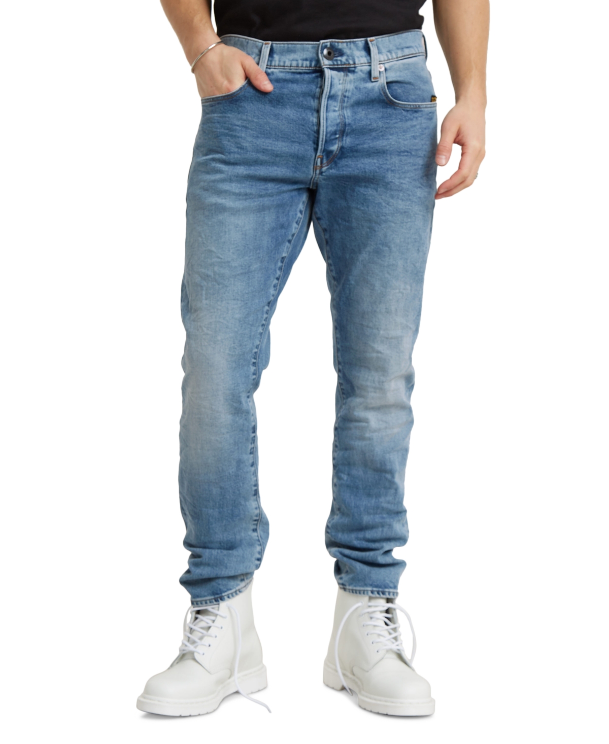 Men's Tapered-Fit Jeans - Lt Indigo