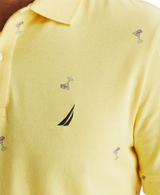 Men's Classic-Fit Novelty Cocktail Print Polo Shirt