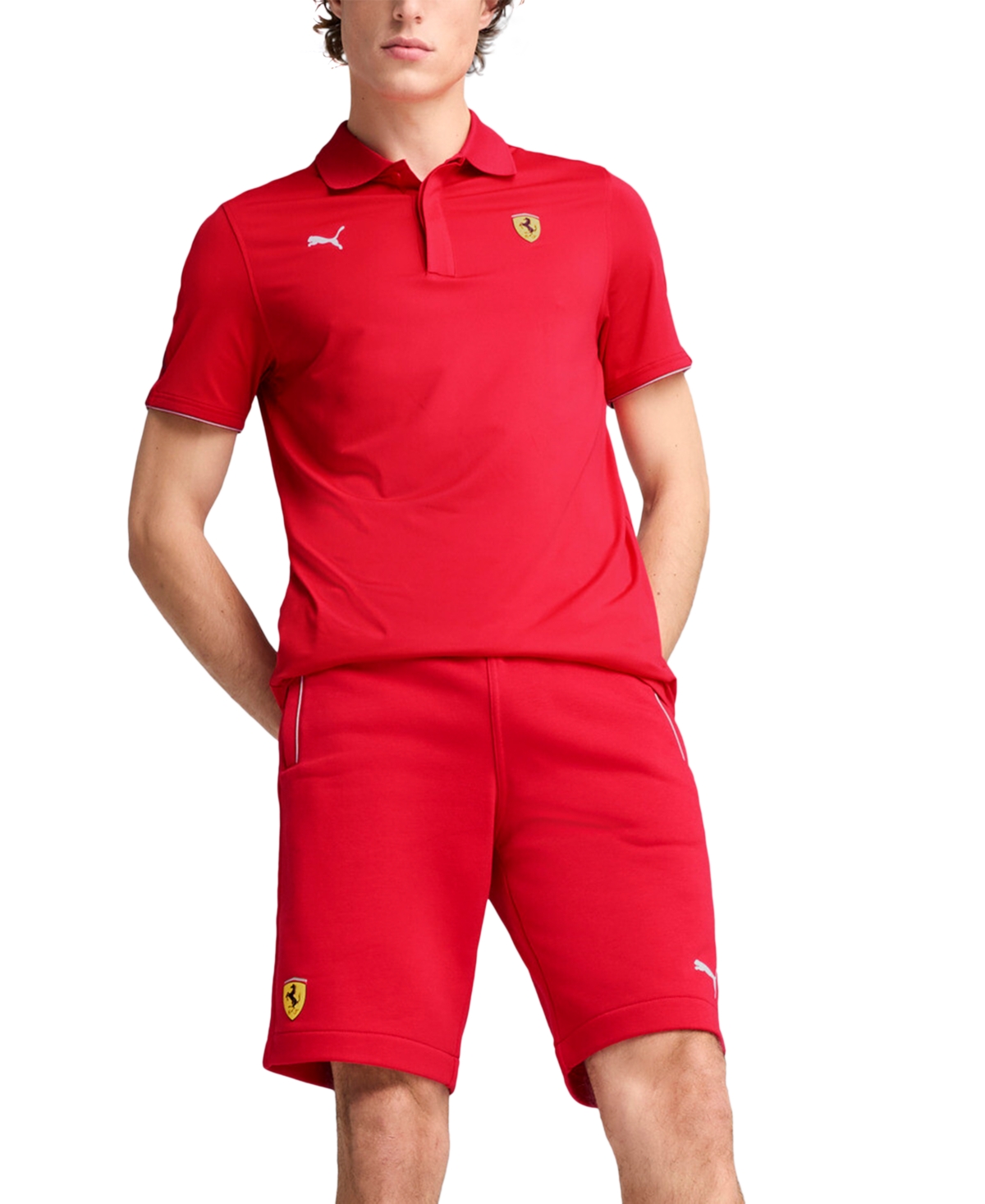 Puma Men's Scuderia Ferrari Regular-fit 10" Race Sweat Shorts