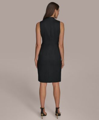 【Donna Karan New York】Hardware-Trim Asymmetric Dress Donna Karan New York Donna Karan Women's Hardware-Trim