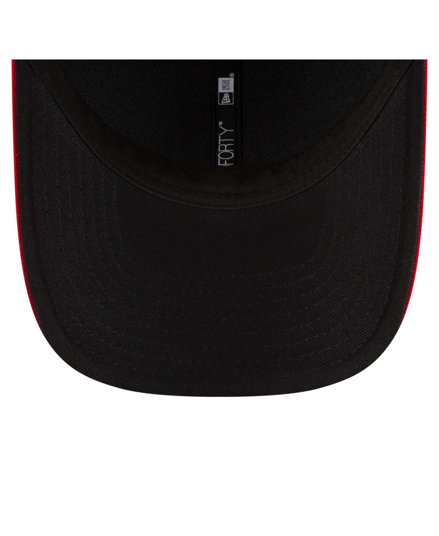 Мужская кепка New Era Red/Black Cleveland Guardians Replica 9FORTY Adjustable Hat — фото 2