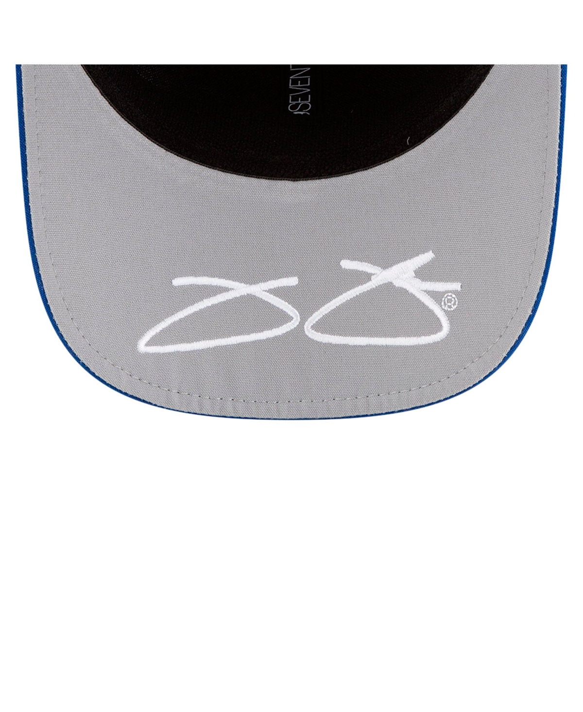 NEW ERA MEN'S ROYAL/BLACK JIMMIE JOHNSON LOWE'S 9SEVENTY STRETCH-SNAP HAT 