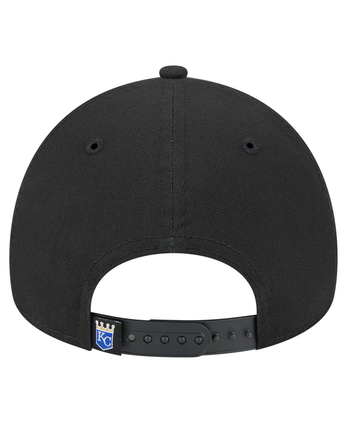 New Era Men's Black Kansas City Royals 9forty A-frame Adjustable Hat In Black
