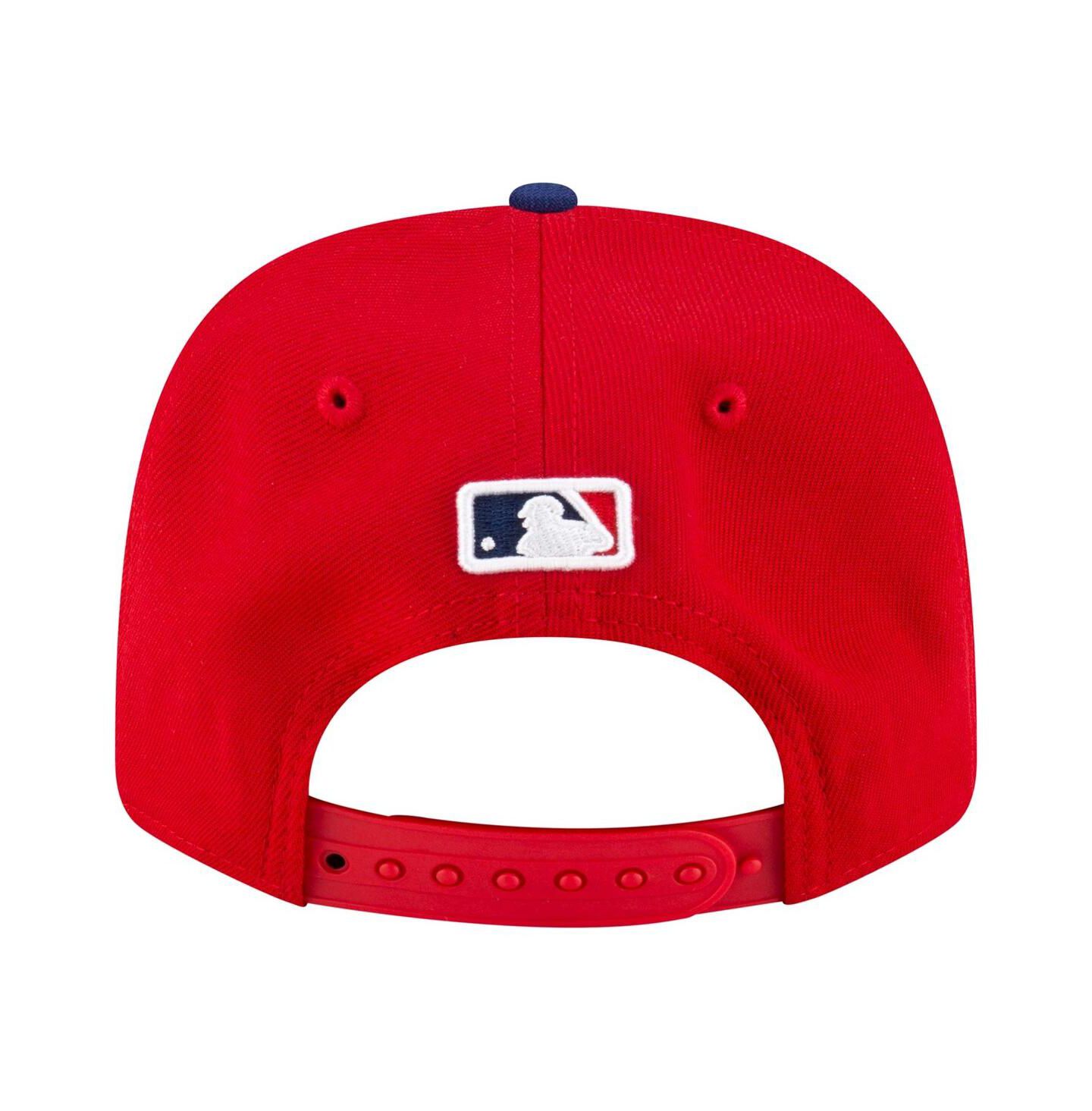 Мужская кепка New Era Red Philadelphia Phillies Player Replica 9SEVENTY Adjustable Hat — фото 3