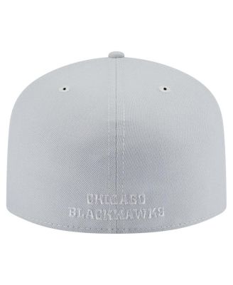 Men's Gray Chicago Blackhawks Color Pack A-Frame 59FIFTY Fitted Hat
