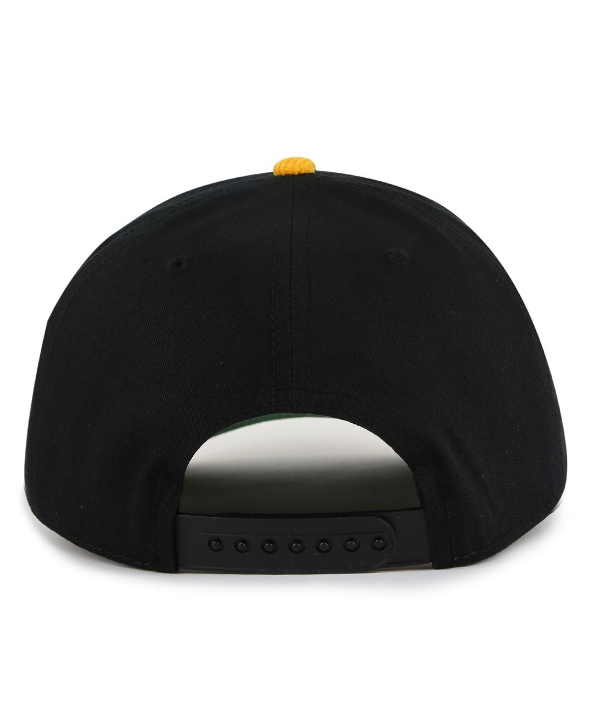 AMERICAN NEEDLE MEN'S BLACK/GOLD BOSTON BRUINS BURNETT ADJUSTABLE HAT 