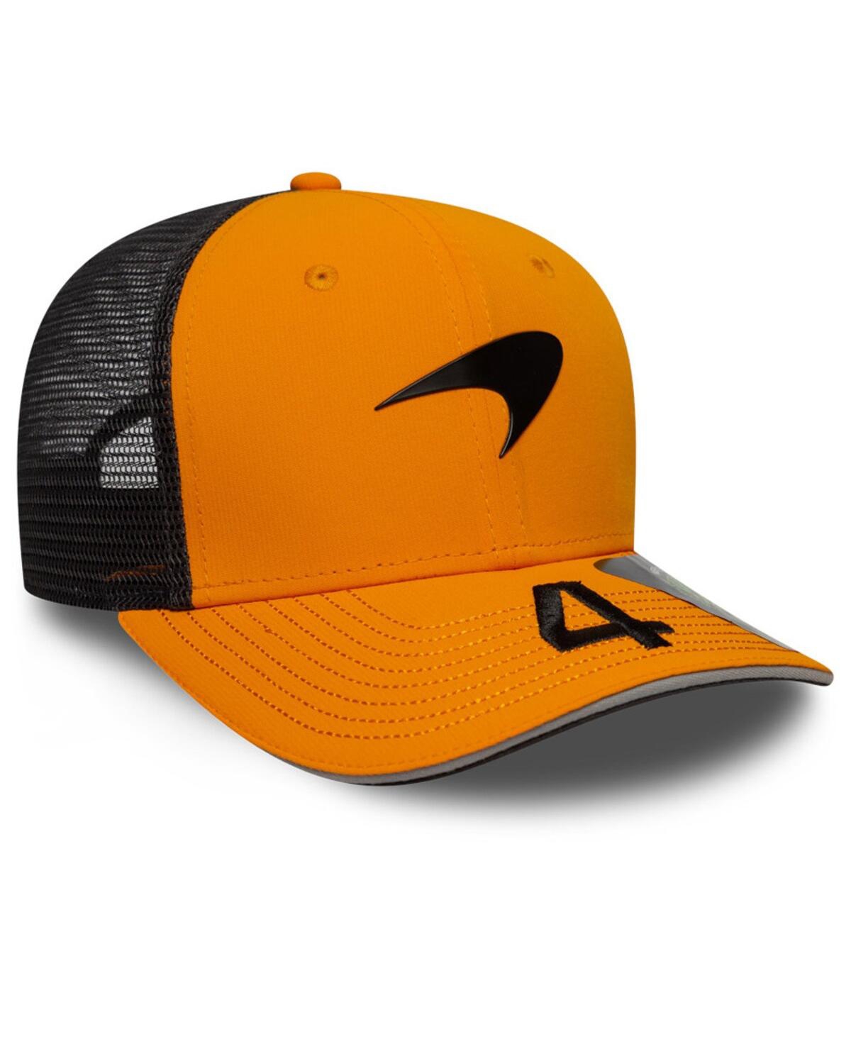 Shop New Era Big Boys And Girls Lando Norris Orange/anthracite Mclaren F1 Team 2025 Replica 9fifty Stretch-snap T In Orange,anthracite