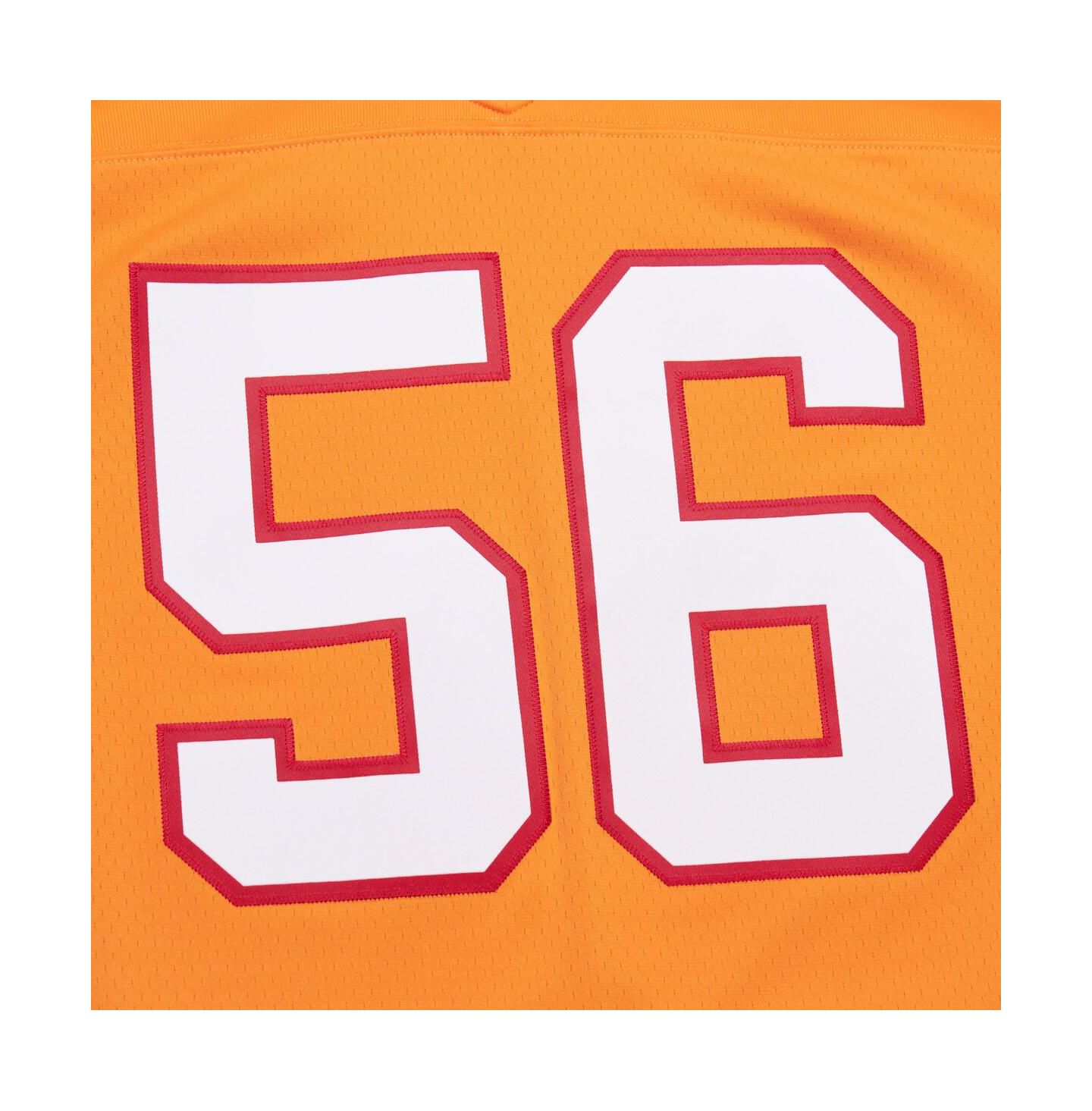 Мужской топ Mitchell & Ness Hardy Nickerson Orange Tampa Bay Buccaneers 1993 Legacy Replica Jersey — фото 4