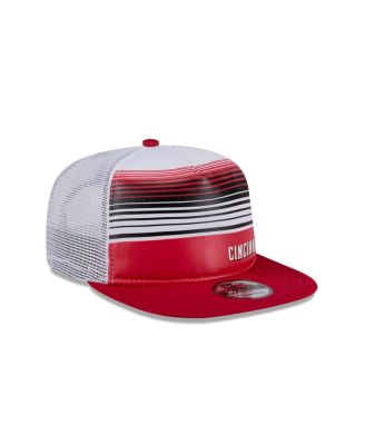 Men's Red Cincinnati Reds Team Horizon 9FIFTY A-Frame Trucker Snapback Hat