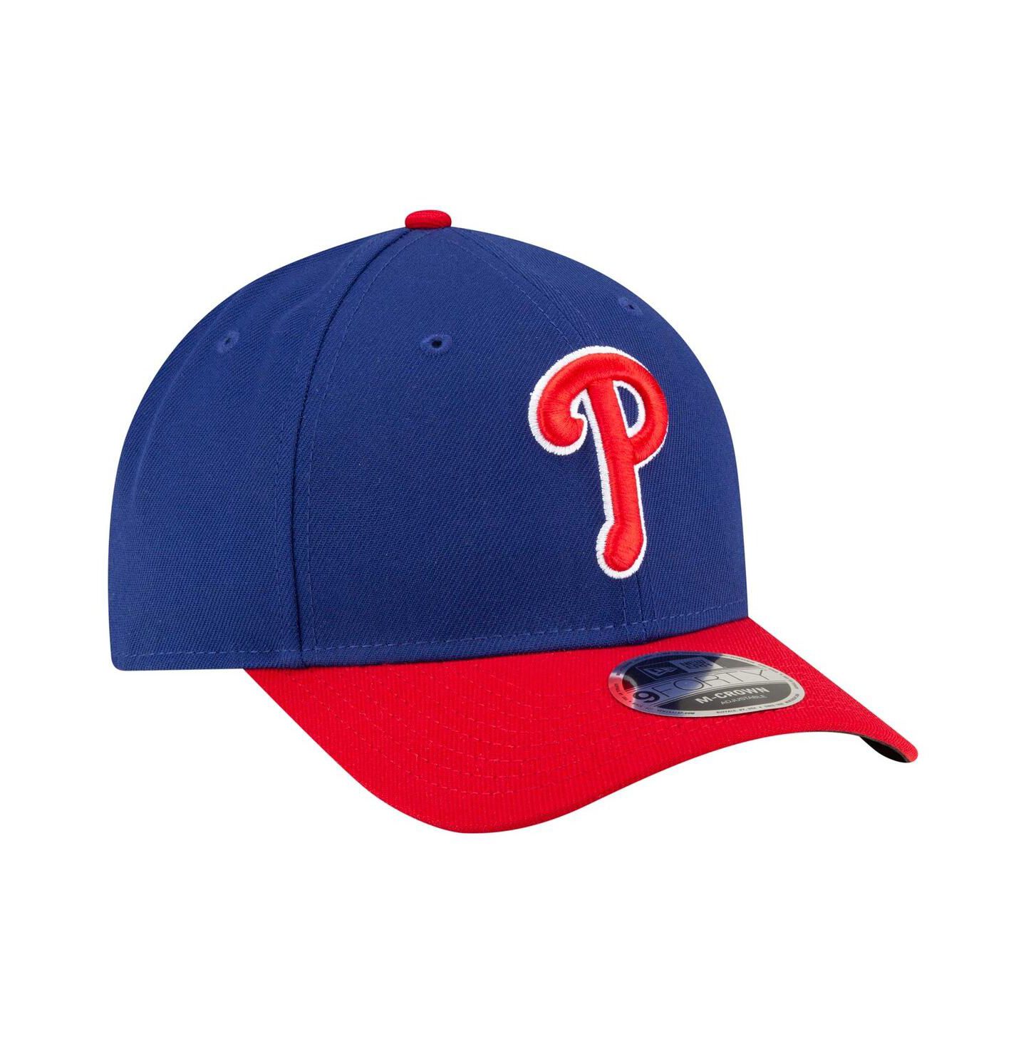 Мужская кепка New Era Royal Philadelphia Phillies Player Replica 9FORTY Adjustable Hat — фото 4